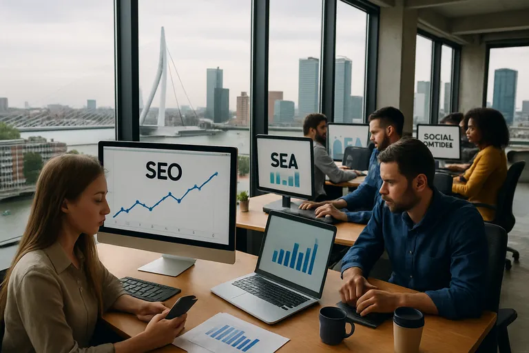 Online marketing bureau rotterdam met focus op meetbare groei via SEO, SEA en social media