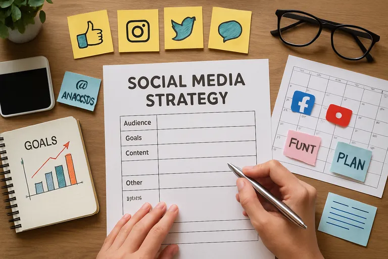 Social media strategie template: zo bouw je een plan dat werkt